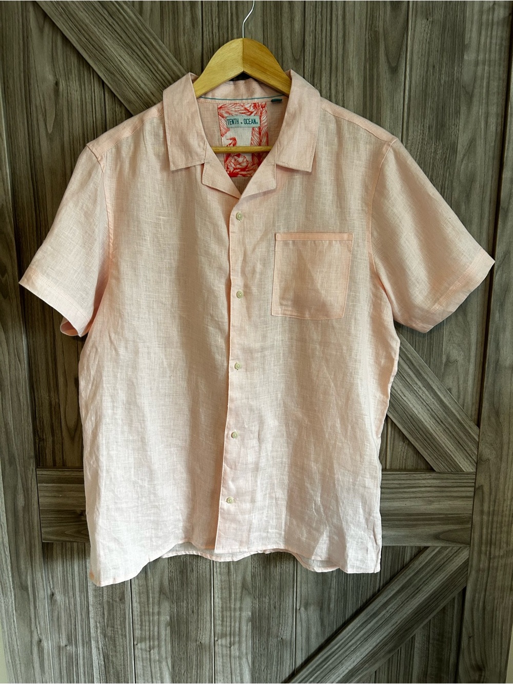 Tenth + Ocean 100% Linen Camp Shirt